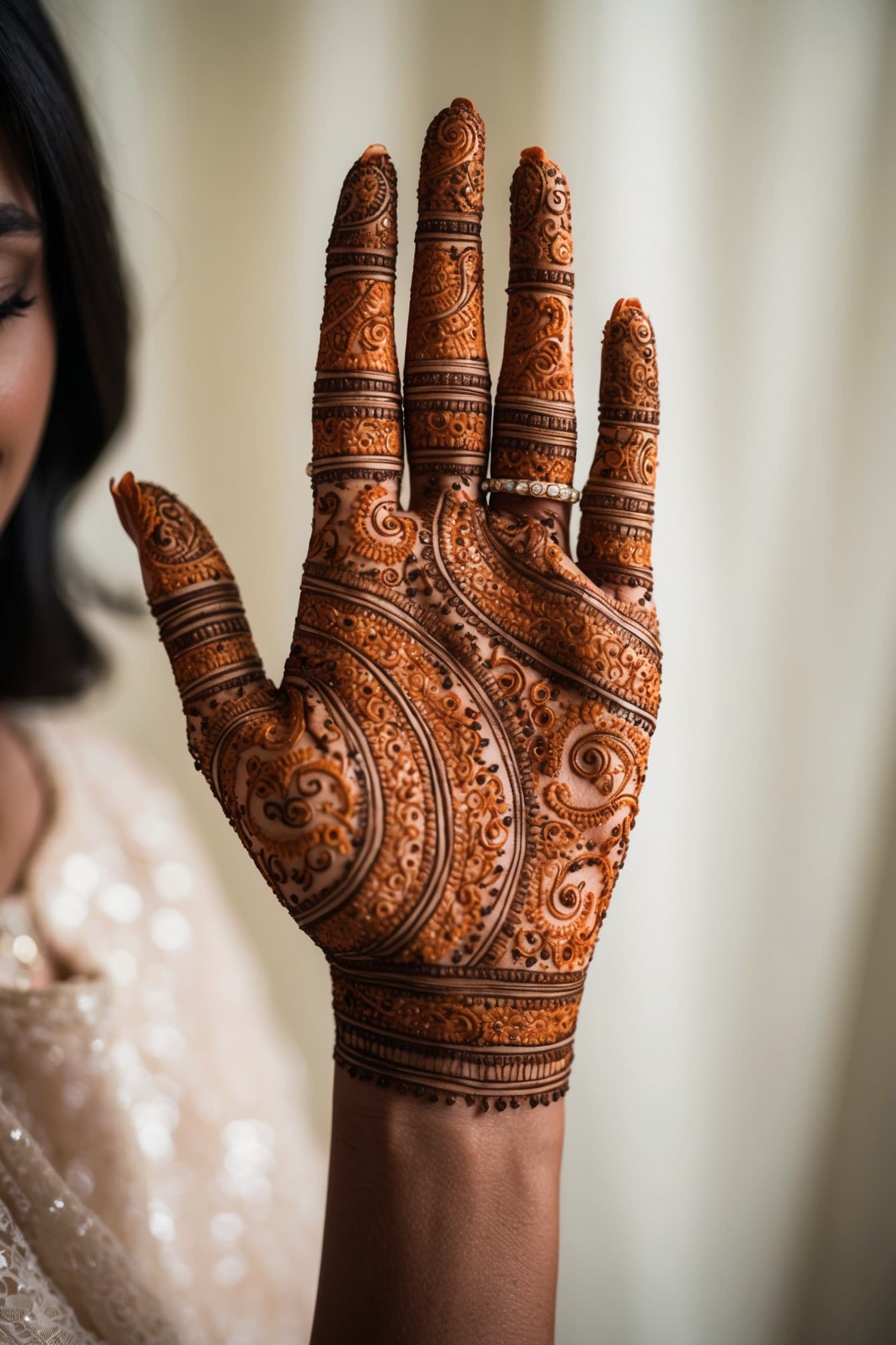 Simple yet elegant royal mehndi design with refined details.