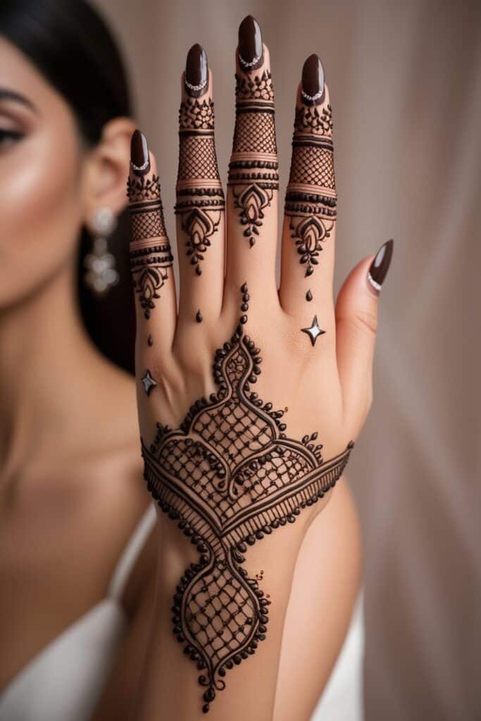 arabic mehendi for back hand