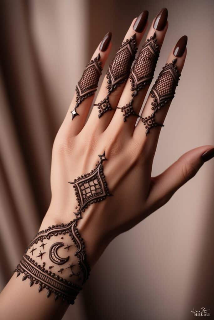 arabic mehendi with glam