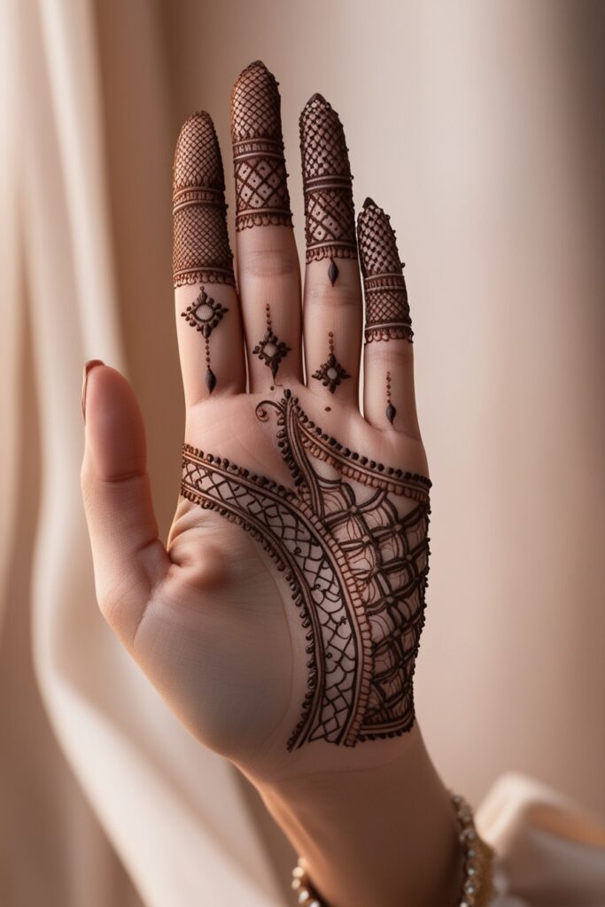 mehandi arabic design palm idea